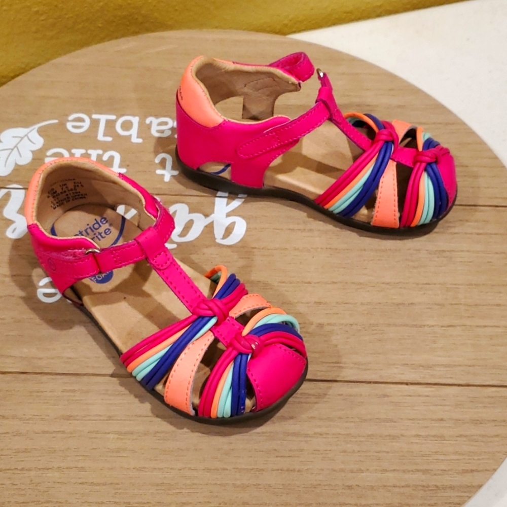 Stride rite Dana pink multi girl shoes